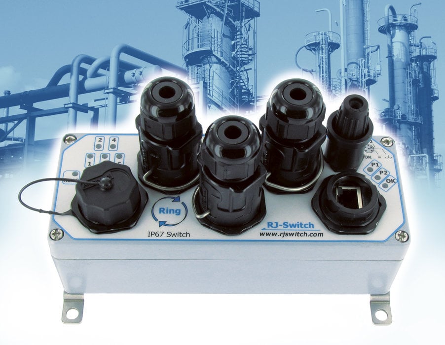 RJ-SWITCH ATEX - SWITCH ETHERNET ATEX Zona 2 per l’industria di processo